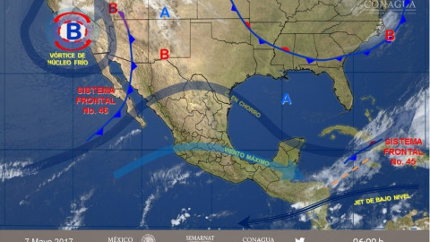 Pronostican fuertes vientos para el norte del país