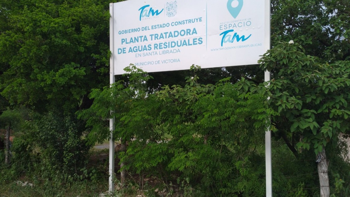 Impulsa Gobierno de Tamaulipas construcción de planta tratadora de aguas residuales en Victoria