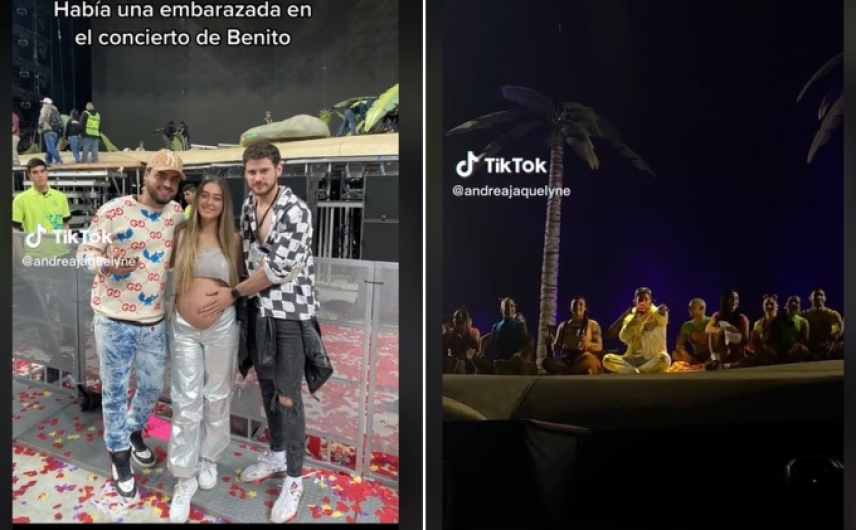 Bad Bunny "bendice" a bebé de fan embarazada