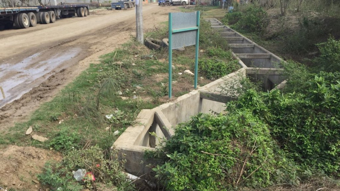 Residentes de ejido, piden conclusión de obra de un dren pluvial