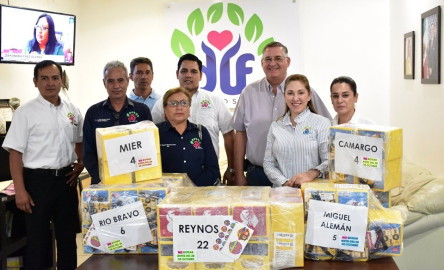 Recibe DIF Reynosa ánforas del Teletón 2019
