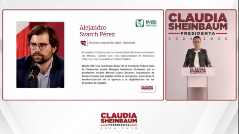 Sheinbaum anuncia a Alejandro Svarch Pérez, como director general del IMSS-Bienestar