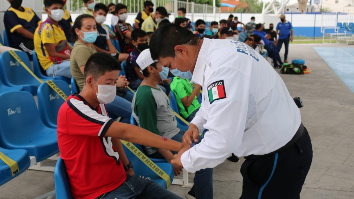 Realiza SSP actividades del programa ‘‘Prevención Juvenil’’ en la colonia Aquiles Serdán