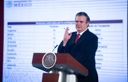 Confirma Ebrard restricción de cruces entre México y EUA por los próximos 30 días.