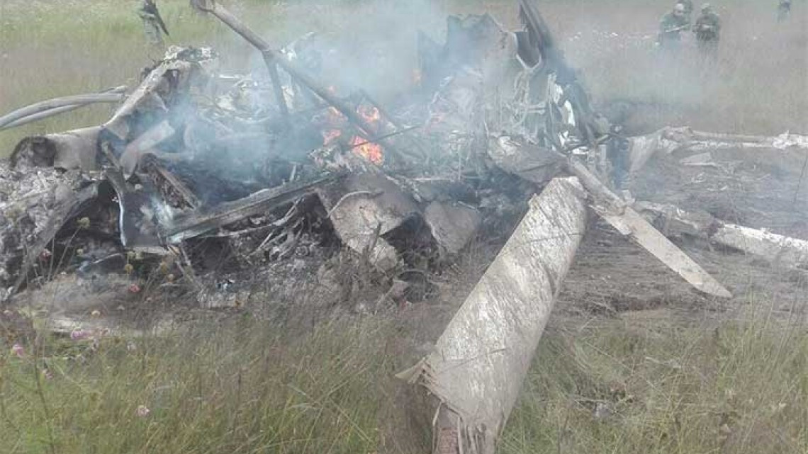 Se desploma helicóptero de la Sedena en Durango