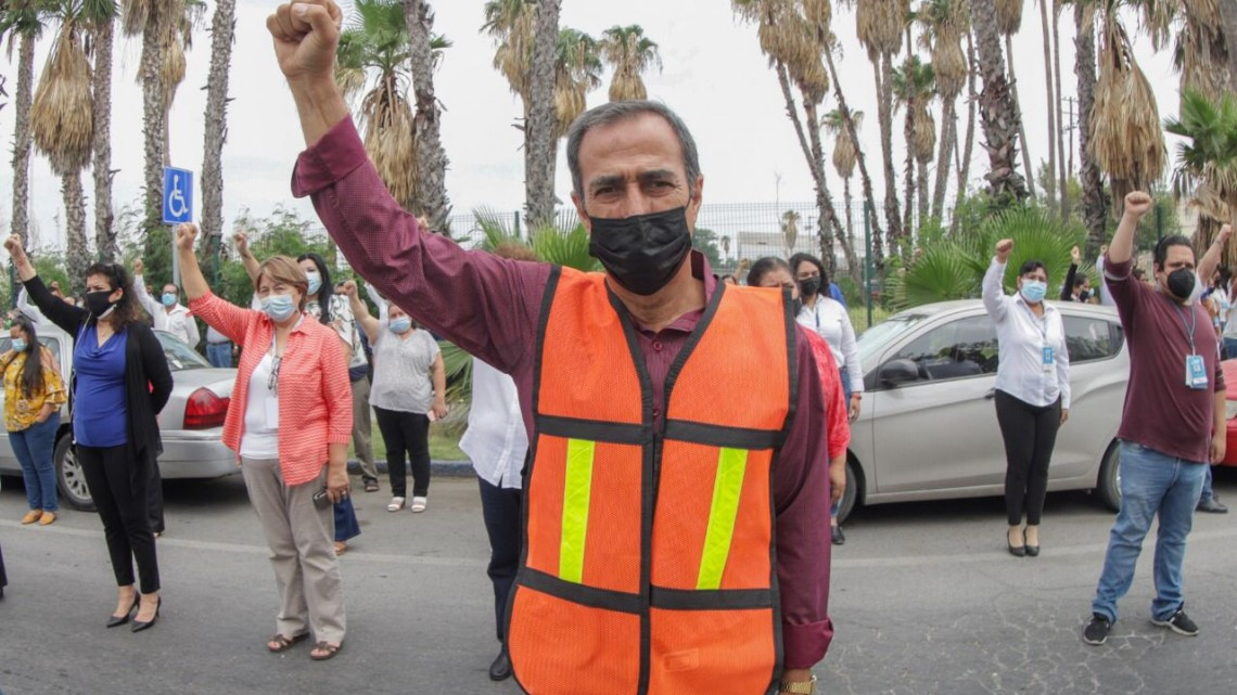 Realizan primer simulacro nacional 2021en la presidencia municipal de Nuevo Laredo