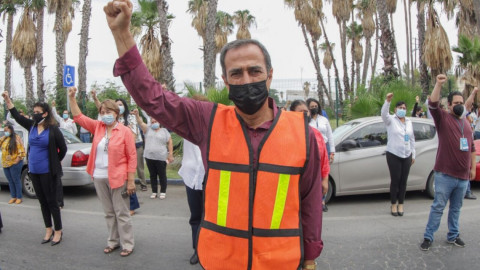 Realizan primer simulacro nacional 2021en la presidencia municipal de Nuevo Laredo