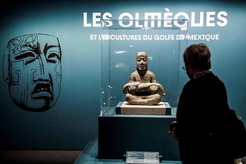 Exposición de Cultura Olmeca en museo de París
