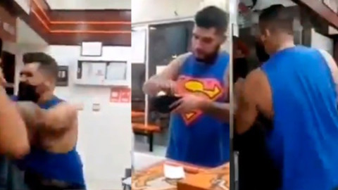 #LordPizza hombre violenta a personal de pizzería por negarle venta