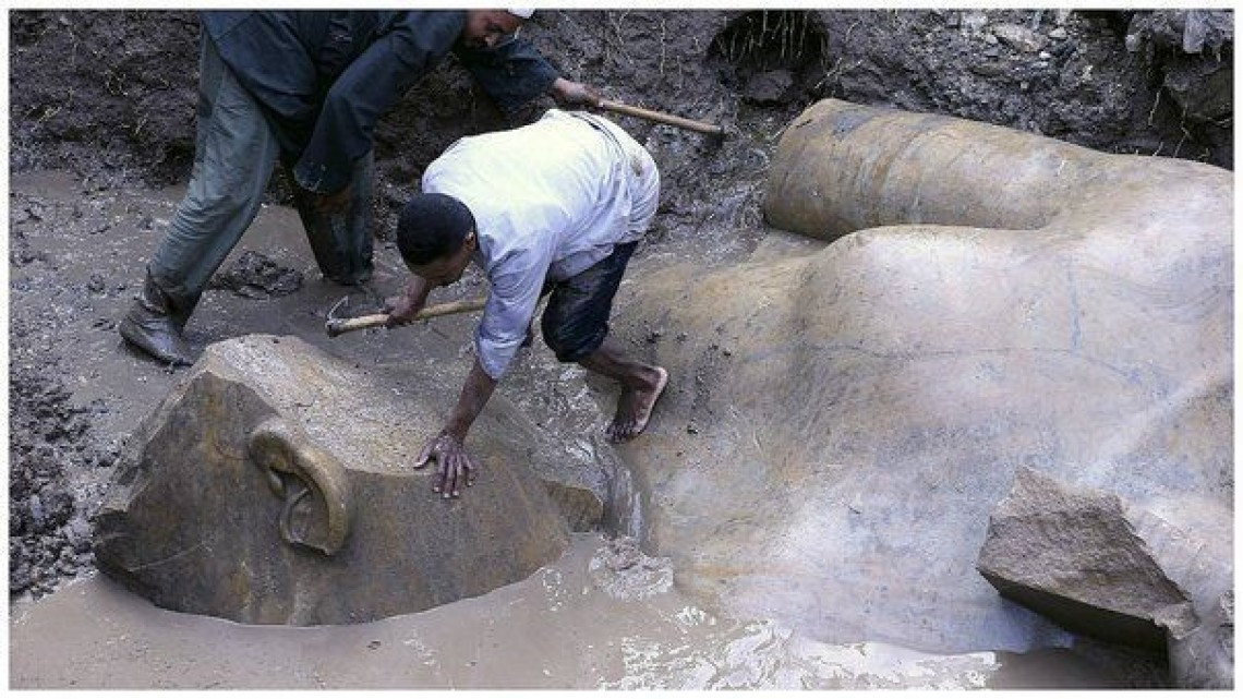 Arqueólogos descubren estatuas de faraones de Egipto 