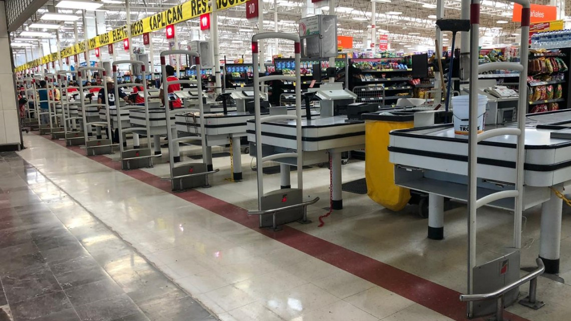 Así es ir al super en Reynosa en cuarentena