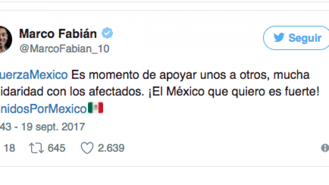 Deportistas se unen para orar por damnificados de sismo 