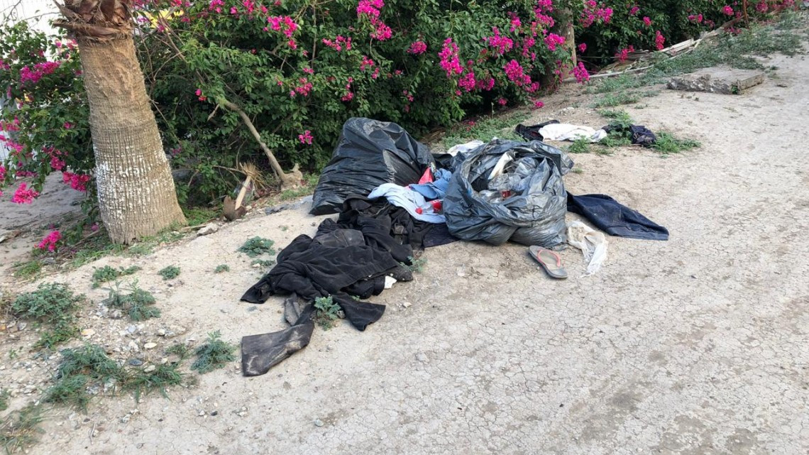 Contaminan migrantes el bordo del Río Bravo