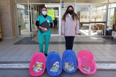 Entrega DIF Reynosa canastillas a bebés