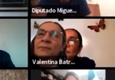 Captan a diputada de Morena ‘simulando’ estar en conferencia 