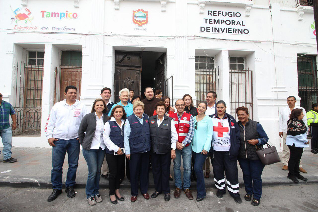 Habilita gobierno de Tampico Refugio Temporal de Invierno