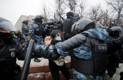 Miles de rusos protestan por el arresto de Alexei Navalny