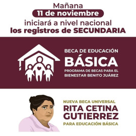 Invita Alcalde Carlos Peña Ortiz al Registro de Beca Universal para Estudiantes de Secundaria