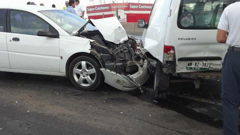 Carambola deja fuertes daños materiales 