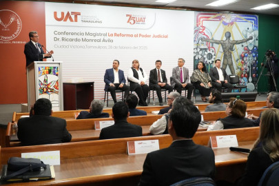 Ricardo Monreal expone en la UAT conferencia sobre la reforma al Poder Judicial