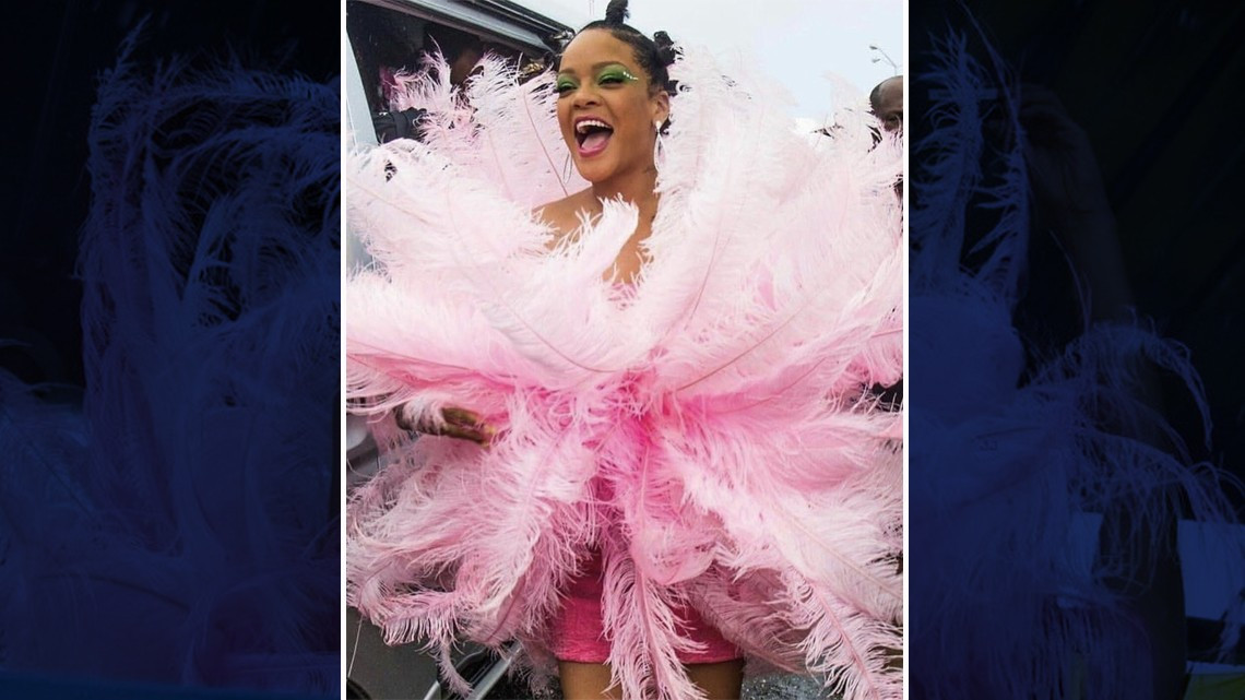 El look de Rihanna para el Carnaval de Barbados