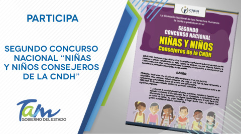 Segundo Concurso Nacional “Niñas y Niños Consejeros de la CNDH”