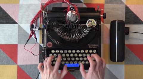 Así suena la música en ¿una máquina de escribir?