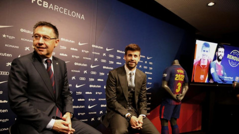 Piqué extiende su idilio con el Barcelona