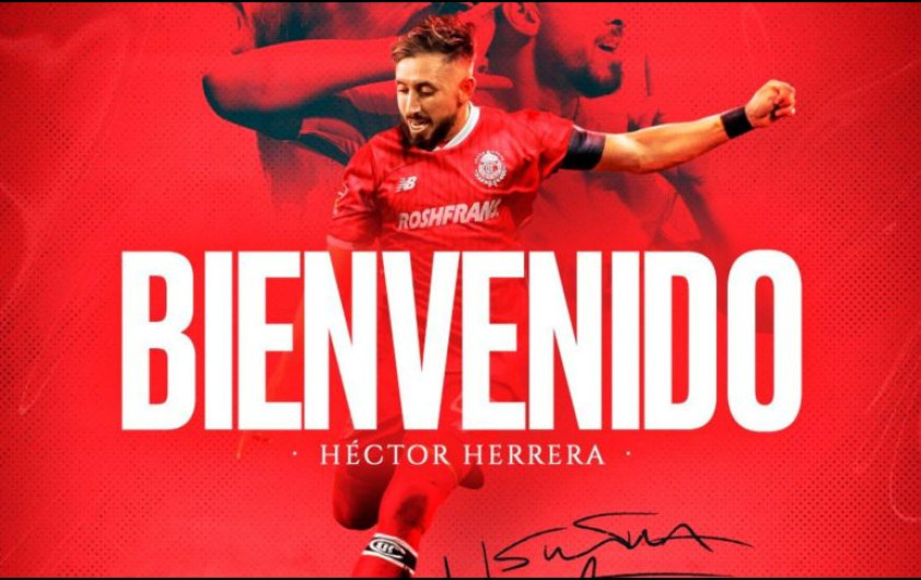 Héctor Herrera, nuevo refuerzo del Toluca para el Clausura 2025 de la Liga MX