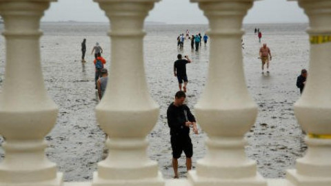 El mar se fue con la llegada de Irma