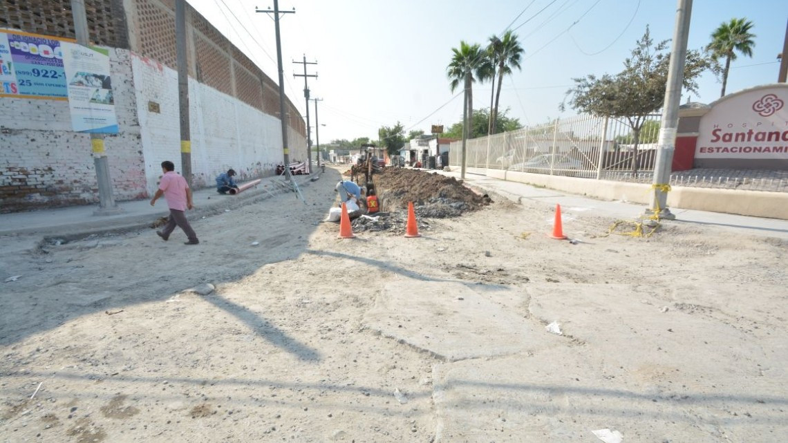 Calle Ortiz Rubio es pavimentada