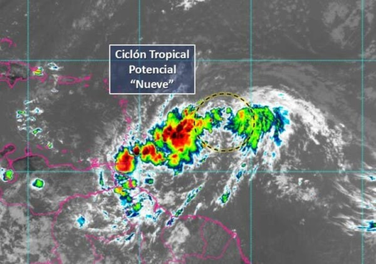 Se forma Ciclón Tropical Nueve en el Atlántico