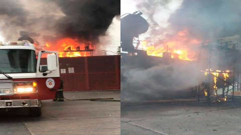 Se incendian instalaciones de CFE en Nuevo Laredo