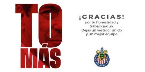 Chivas anuncia la salida de Tomás Boy
