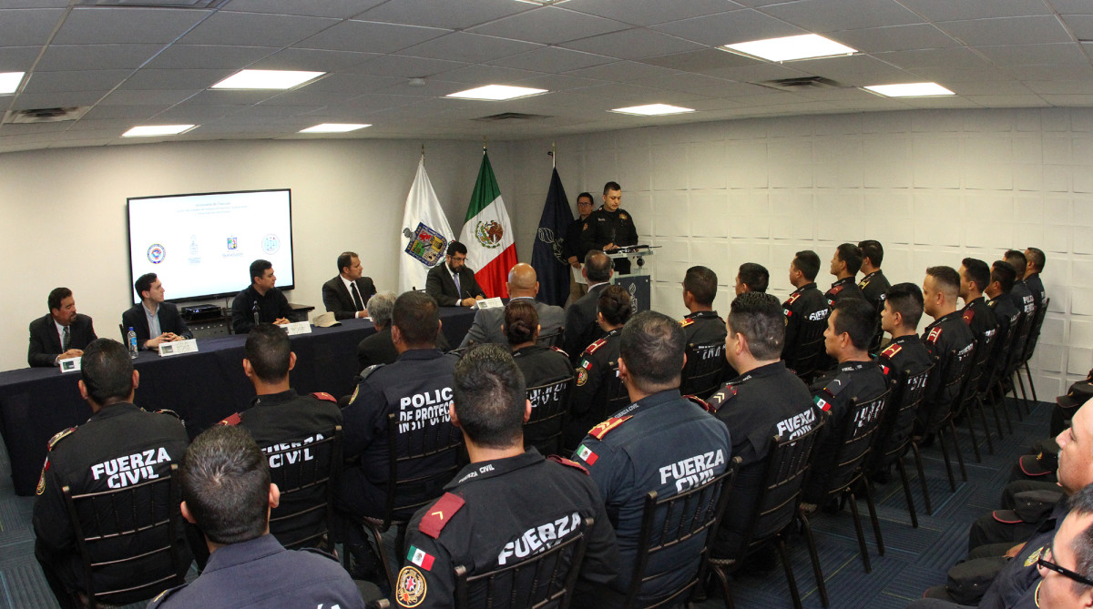 Fortalecen la capacitación de la policía de Nuevo León