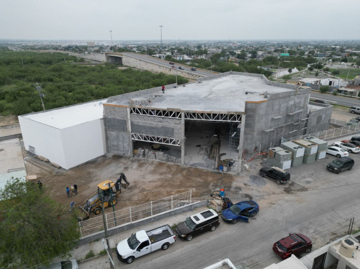 Avanza la construcción de la Infoteca en Nuevo Laredo 