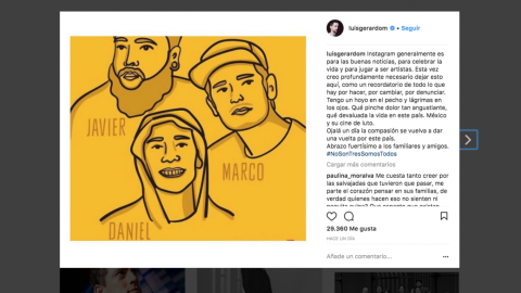 El desgarrador mensaje de Luis Gerardo Méndez