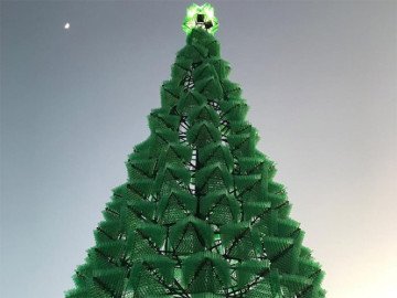 Aguascalientes consigue récord Guinness al pino navideño más alto del mundo