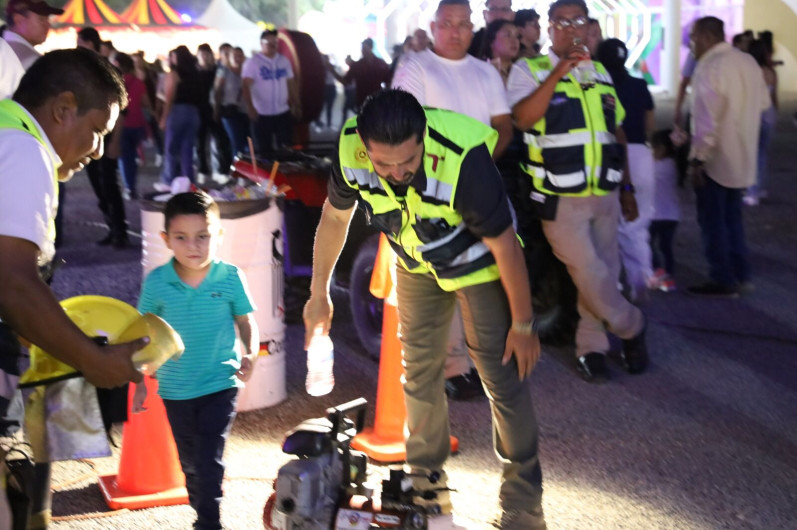 Realiza Protección Civil simulacros de emergencias en la Feria Tamaulipas 2024