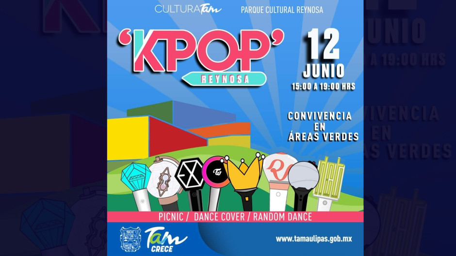 ¡Prepara tus photocards y Lightstick! Este domingo Reynosa tendrá evento  de KPOP en el Parque Cultural 