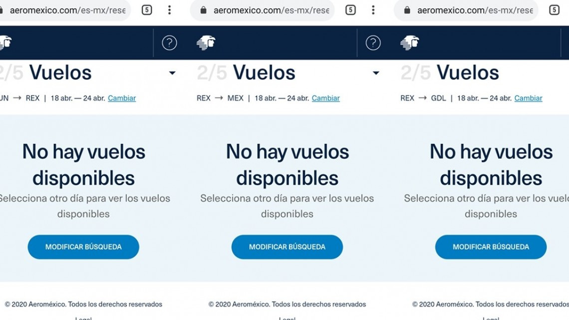 Suspensión de vuelos en Reynosa por contingencia 