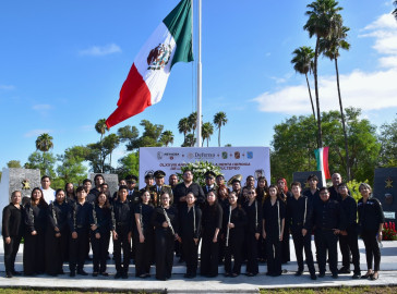 Enaltece Gobierno de Carlos Peña Ortiz valores patrios con Banda Sinfónica Municipal en evento conmemorativo