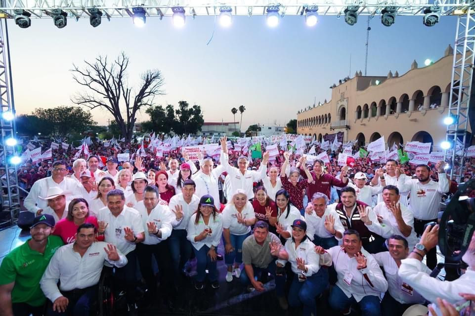 Cierra Américo con plana mayor de Morena en Nuevo Laredo