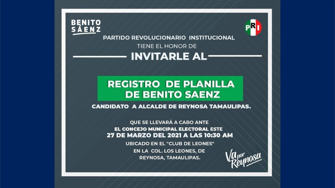 Inician agendas para registro de candidatos ante el IETAM