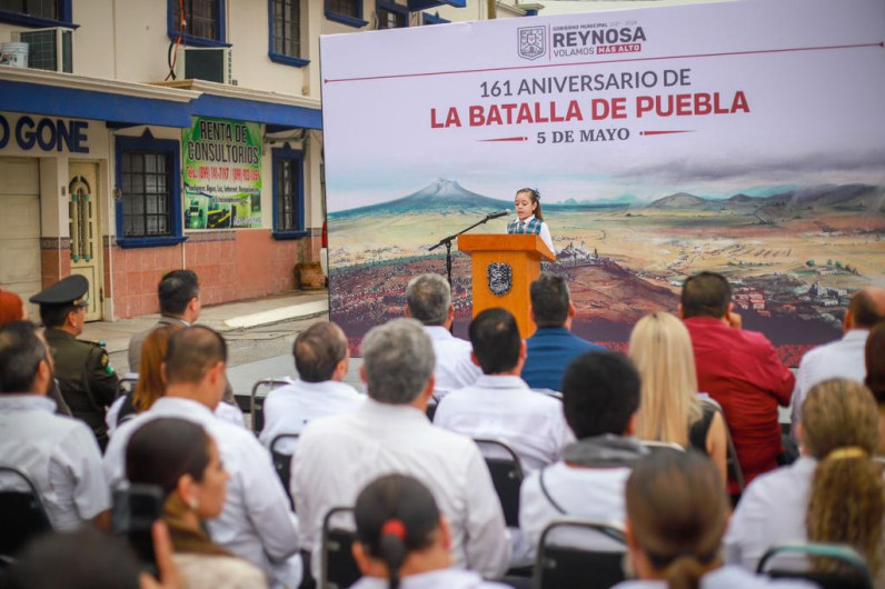 Conmemoró Gobierno de Reynosa 161 Aniversario de la Batalla de Puebla 