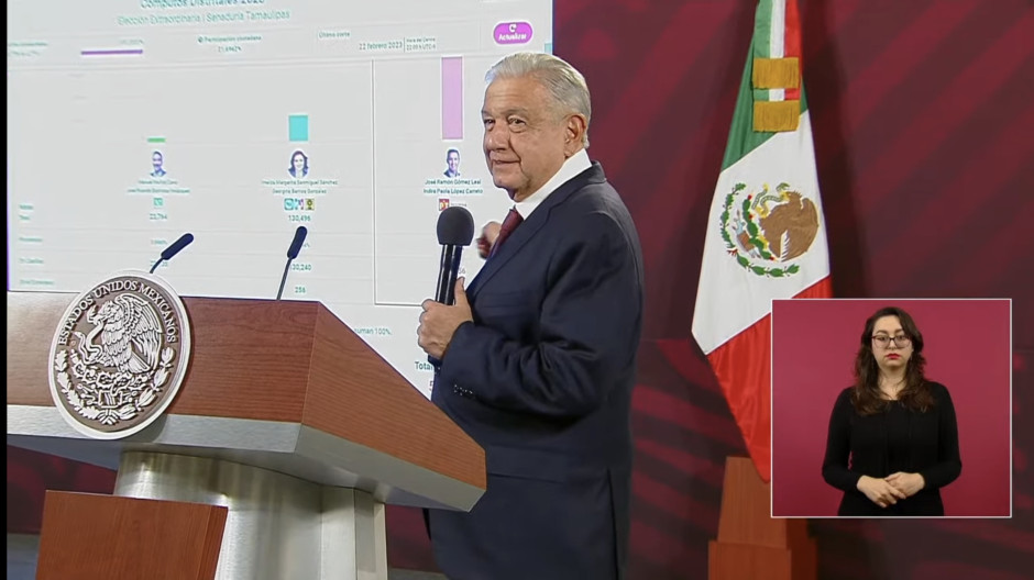 Afirma AMLO tener “buena impresión” de senador José Ramón Gómez Leal, "pese a ser cuñado de FGCDV"