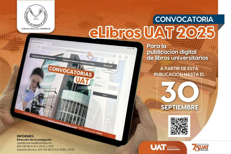 Lanza la UAT convocatoria para la publicación de libros digitales