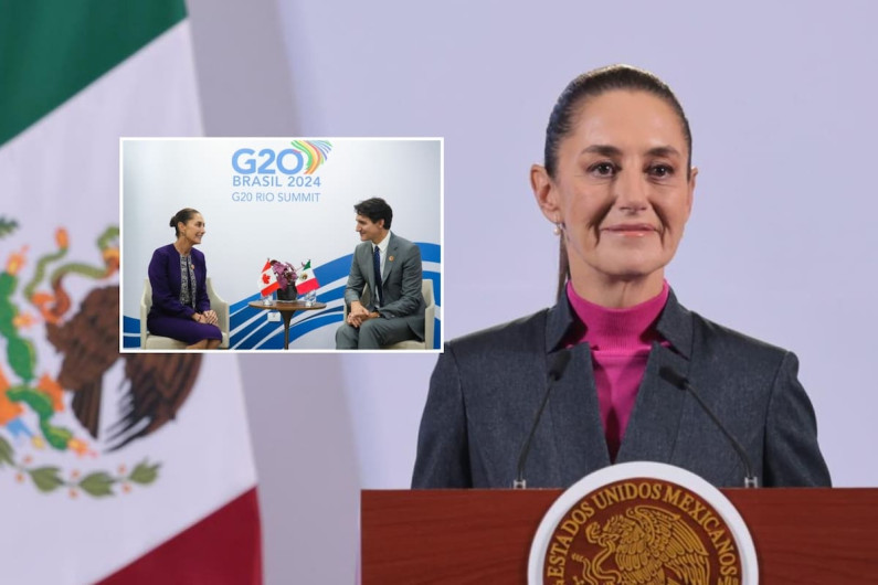 Trudeau sabe que decisión de México es que siga el T-MEC: Sheinbaum