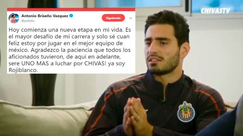 Confirma Chivas fichaje de Antonio Briseño  