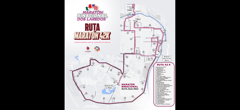 Se reporta Nuevo Laredo listo para primer Maratón binacional
